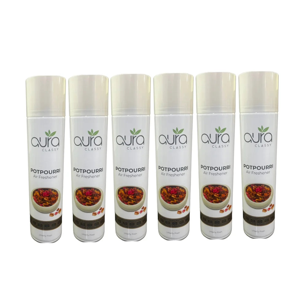 AURA Air Freshener - Flat Cap Spray, Long-Lasting Fragrance, 300 ml