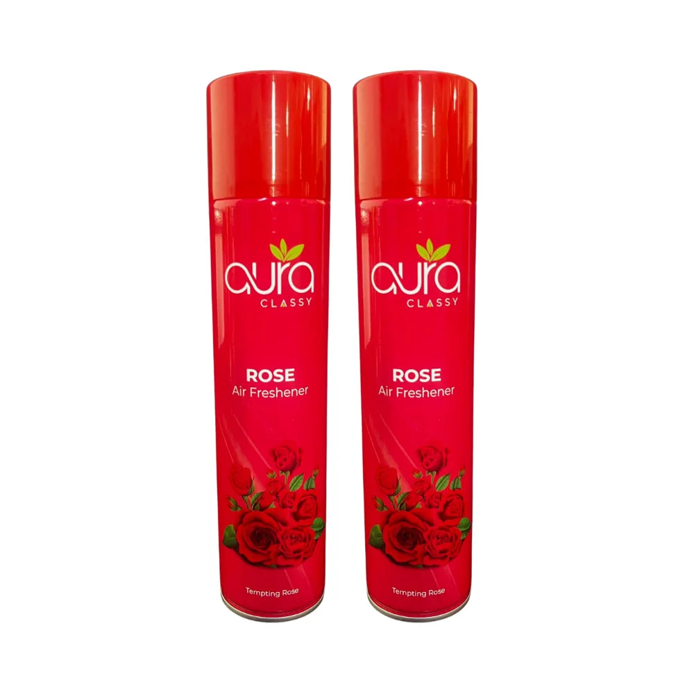 AURA Air Freshener - Flat Cap Spray, Long-Lasting Fragrance, 300 ml