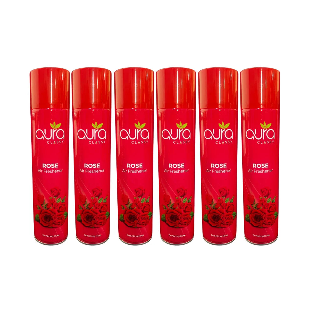 AURA Air Freshener - Flat Cap Spray, Long-Lasting Fragrance, 300 ml