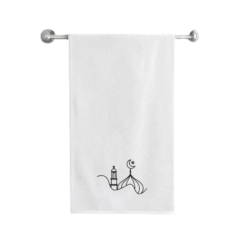 BYFT Iris Embroidered For You - Crescent Dome Elegance Designed Towel