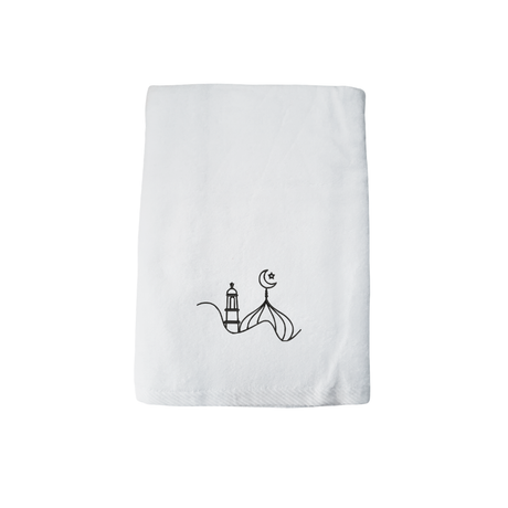 BYFT Iris Embroidered For You - Crescent Dome Elegance Designed Towel