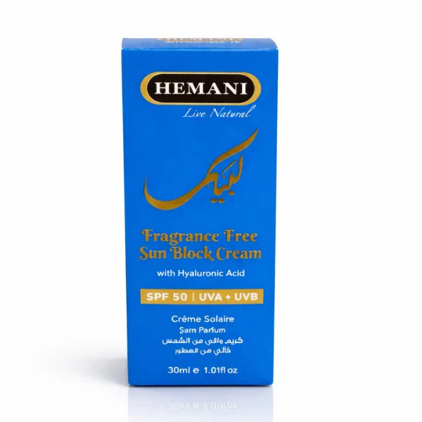 Hemani Fragrance Free Sun Block Cream (SPF 50) 30ml