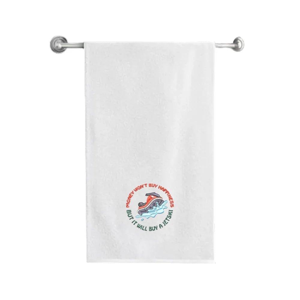 BYFT Iris Embroidered For You - Buy a Jet Ski Designed Towel