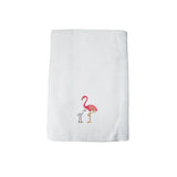 BYFT Iris Embroidered For You - Flamingo with Baby Flamingo Designed Towel