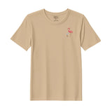 BYFT Threads Embroidered For You T-Shirt - Flamingo with Baby Flamingo Design