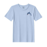 BYFT Threads Embroidered For You T-Shirt - Dolphin Design