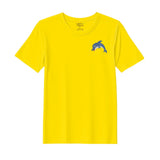 BYFT Threads Embroidered For You T-Shirt - Dolphin Design