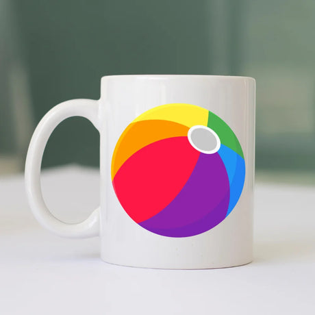 BYFT Printed Mug - Beach Ball Design