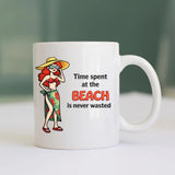 BYFT Printed Mug - Time Spent at the Beach Design