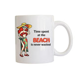 BYFT Printed Mug - Time Spent at the Beach Design