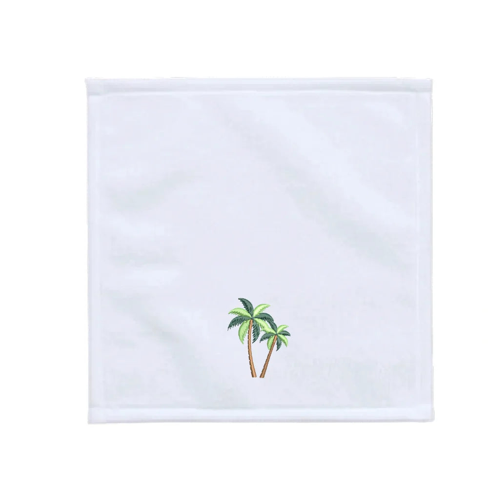 BYFT Iris Embroidered For You - Coconut Tree Designed Towel