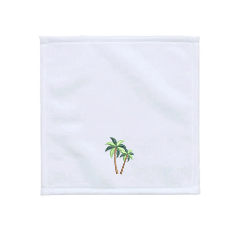 BYFT Iris Embroidered For You - Coconut Tree Designed Towel