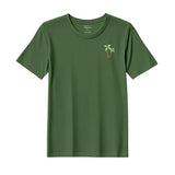 BYFT Threads Embroidered For You T-Shirt - Coconut Tree Design