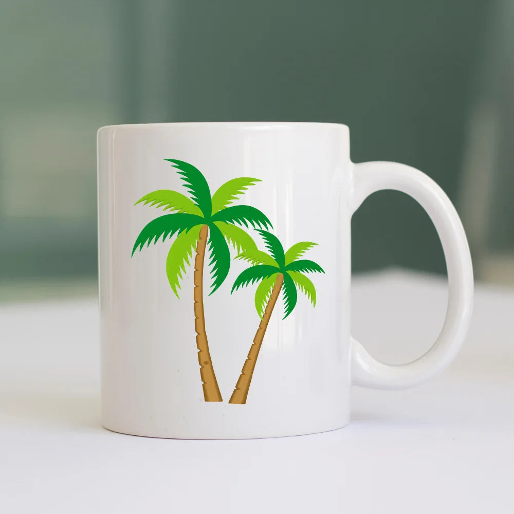 BYFT Printed Mug - Coconut Tree Design