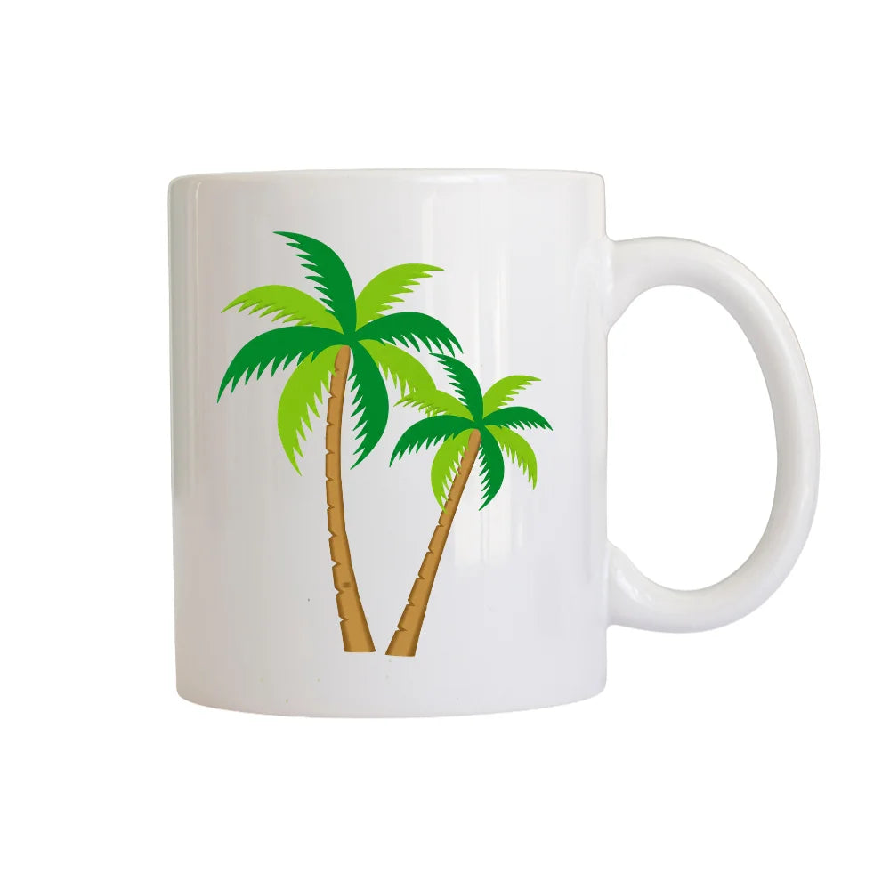 BYFT Printed Mug - Coconut Tree Design