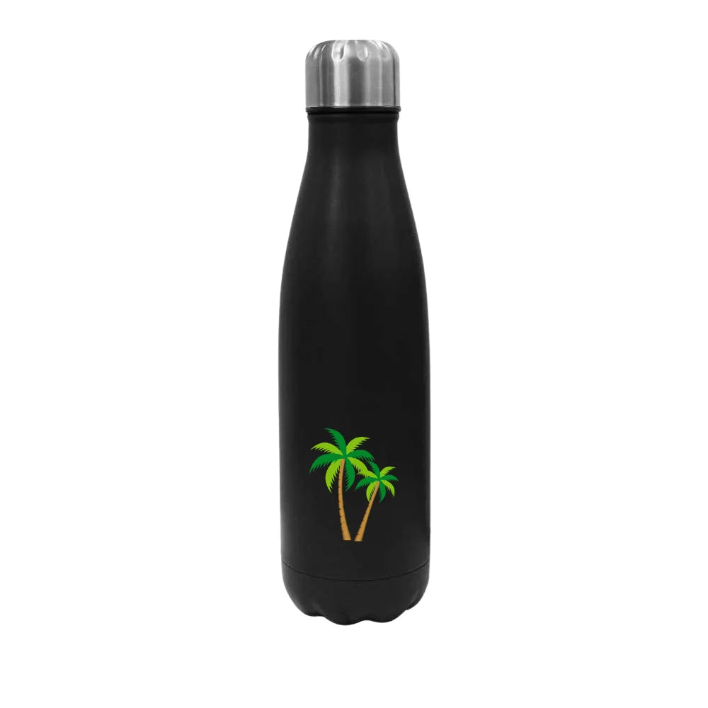 BYFT Imprint Studio - Coconut Tree Travel Bottle Stainless Steel 500ML - Leakproof, Reusable & Durable