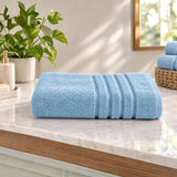 BYFT Home Serene Bath Towel 70 x 140 Cm | Premium Cotton Towel with Dobby