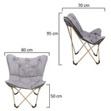BYFT Folding Butterfly Chair