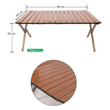 BYFT Folding Lightweight Aluminum Camping Table