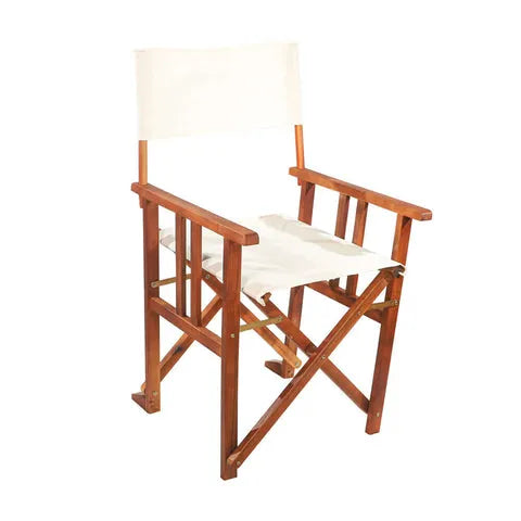 BYFT Outdoor Wood Fabric Folding Chair
