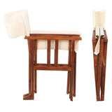 BYFT Outdoor Wood Fabric Folding Chair