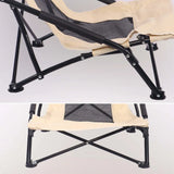 BYFT Patio Lounge Low Height Chair with Arm Rest for Reading Garden Chair