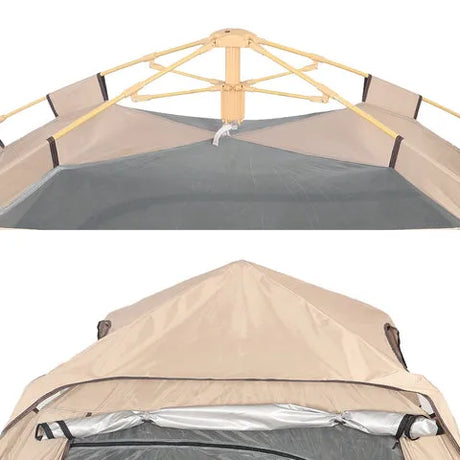 BYFT Pop up Camping Tent with Awning