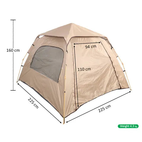 BYFT Pop up Camping Tent with Awning