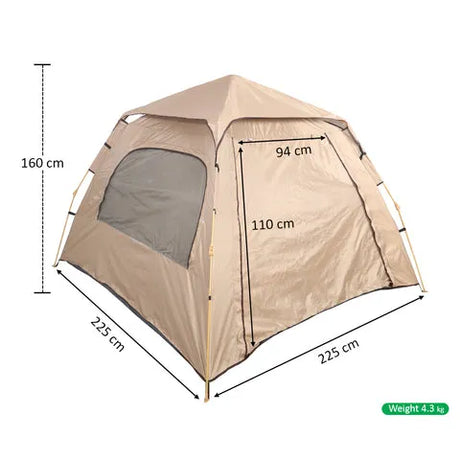 BYFT Pop up Camping Tent with Awning