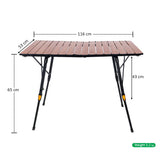 BYFT Portable Folding Camping Table with Bag