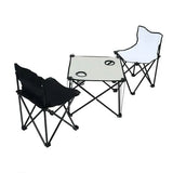 BYFT Set of 2 Folding Chairs With Folding Table