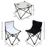 BYFT Set of 2 Folding Chairs With Folding Table
