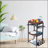 BYFT Wooden Storage Cart