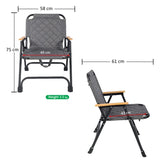 BYFT 1 Piece Lightweight Portable Canvas Camping Chair (Chair Only)