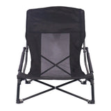 BYFT Patio Lounge Low Height Chair with Arm Rest for Reading Garden Chair
