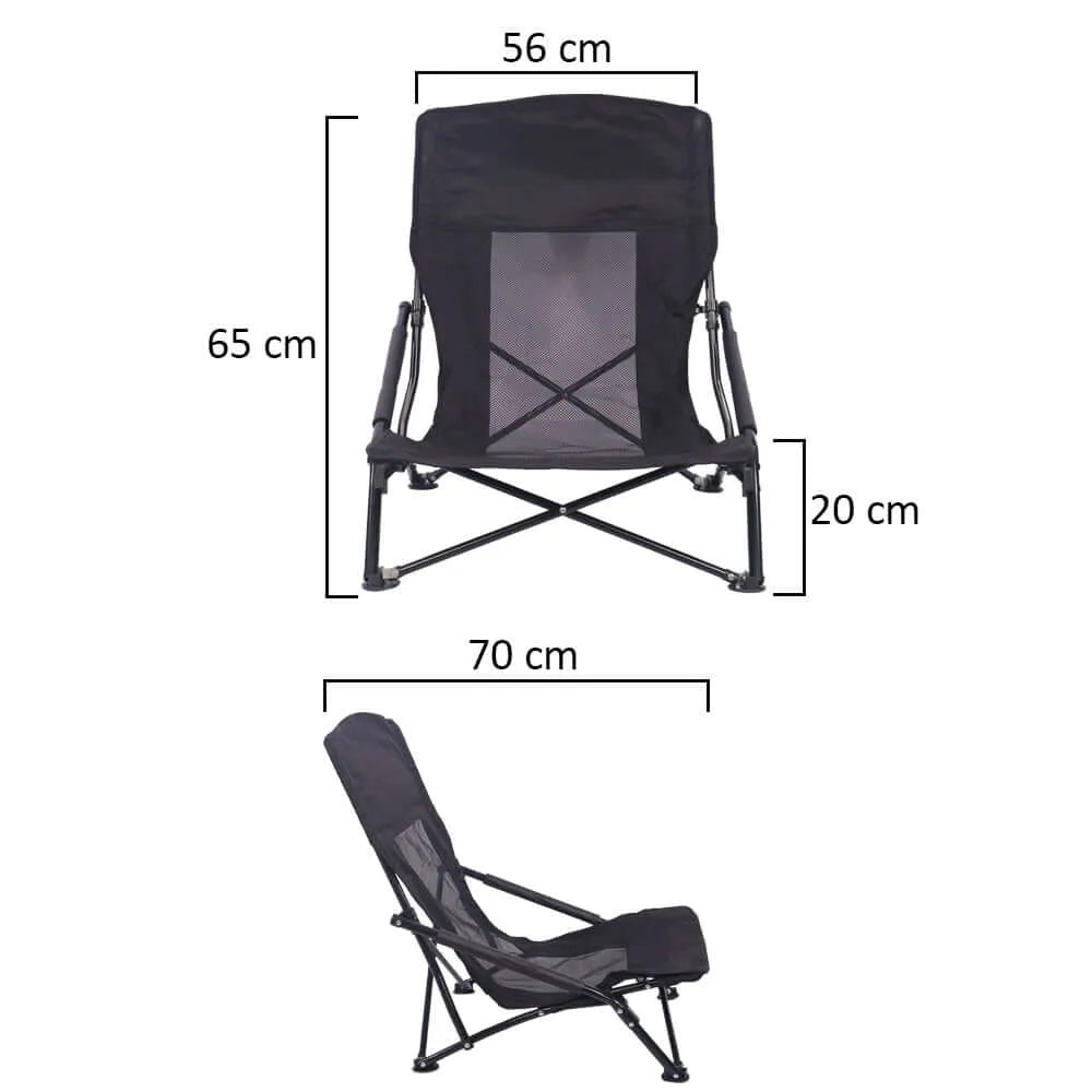 BYFT Patio Lounge Low Height Chair with Arm Rest for Reading Garden Chair