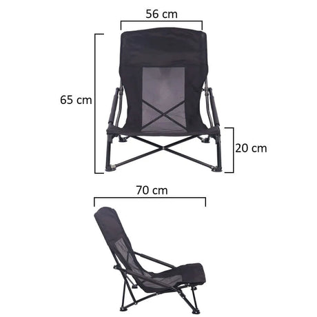 BYFT Patio Lounge Low Height Chair with Arm Rest for Reading Garden Chair