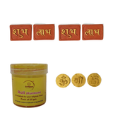 D Viswa Auspicious Entrance Decor Set with Shubh Labh & Swastik