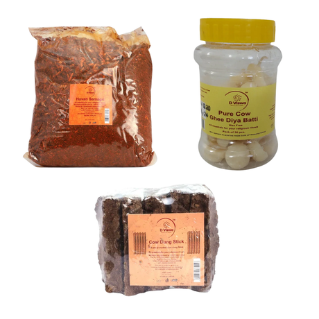 D Viswa Havan and Griha Shuddhi Set with Havan Samagri