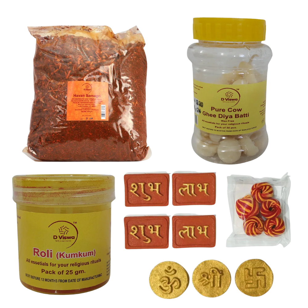 D Viswa Premium Diwali Gift Hamper with Traditional Pooja Essentials