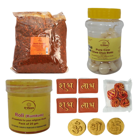 D Viswa Premium Diwali Gift Hamper with Traditional Pooja Essentials