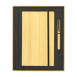 BYFT Bamboo Journal Set with A5 Size Notebook and Pen Set of 01