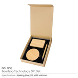 BYFT Bamboo Tech Gift Sets Set of 01