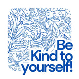 BYFT Motivation Tote Bag "Be Kind to Yourself", Inspirational Printed Tote Reusable Everyday Carry Set of 1