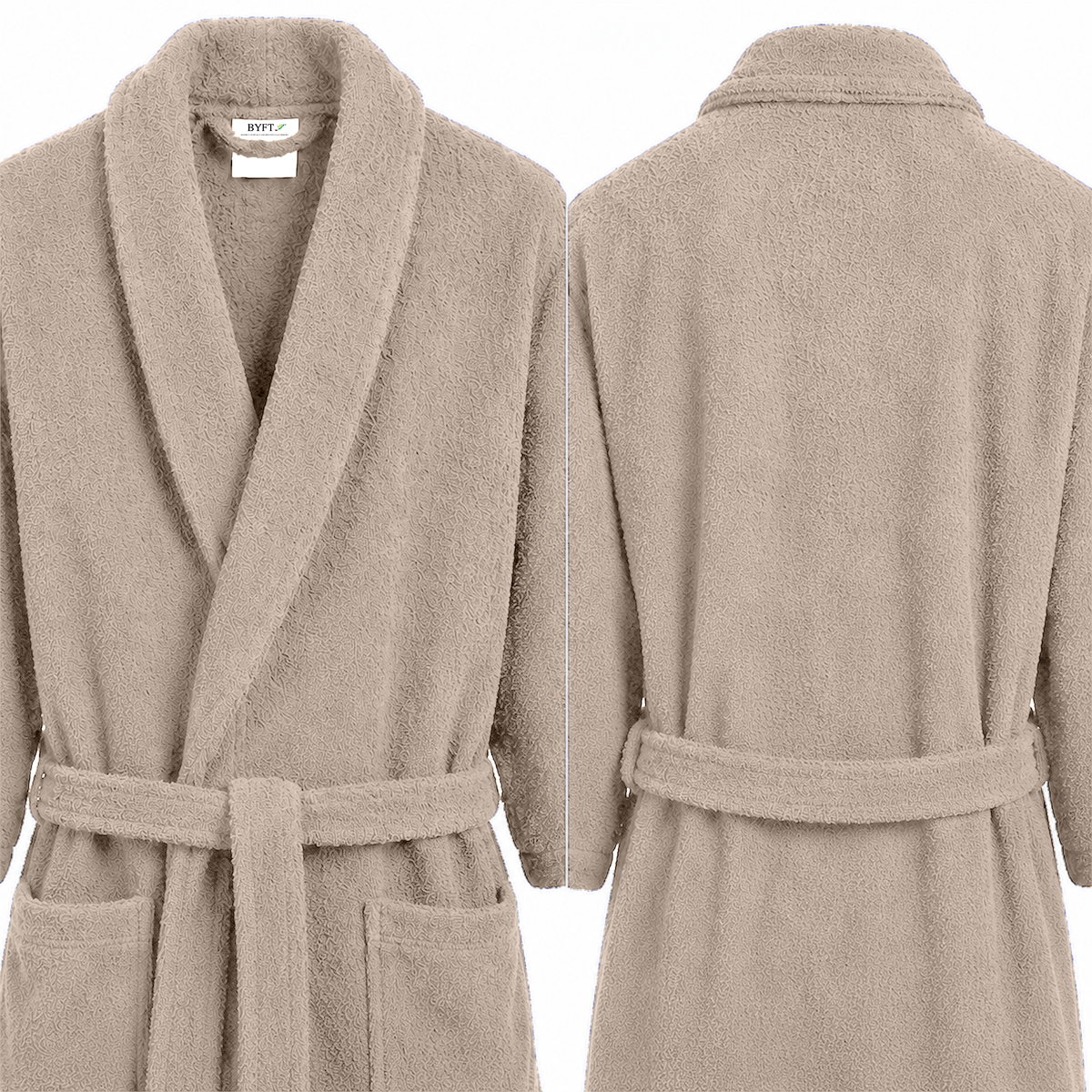 BYFT Daffodil Adult Bathrobe Highly Absorbent Quick Dry Premium Quality Bath Linen
