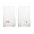 BYFT Embroidered For You Personalised Couple Towel - Better Half Design High Quality Embroidery Perfect For Gifting