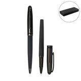 BYFT Black Metal Pen Set with Matte & Glossy Finish in PU Leather Box Set of 01