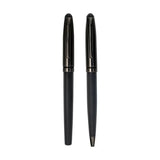 BYFT Black Metal Pen Set with Matte & Glossy Finish in PU Leather Box Set of 01