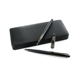BYFT Black Metal Pen Set with Matte & Glossy Finish in PU Leather Box Set of 01