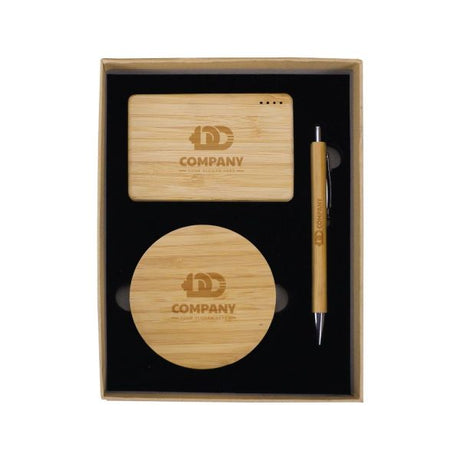 BYFT Bamboo Tech Gift Sets Set of 01